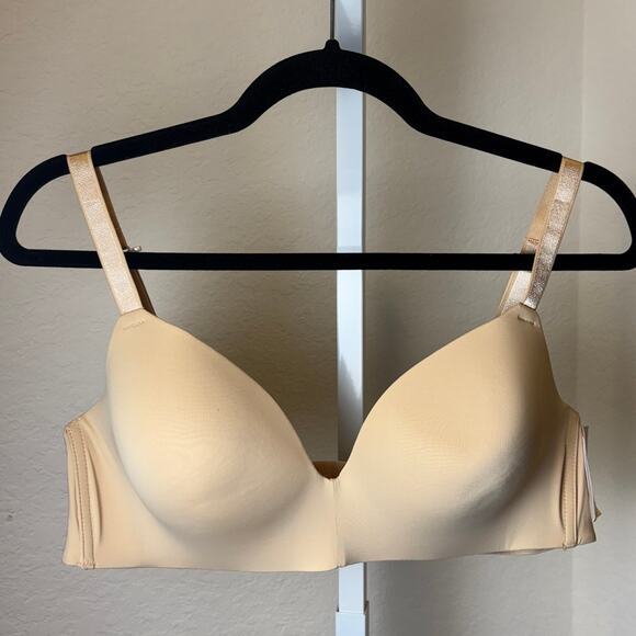 Auden The Bliss Beige Wirefree Lightly Lined Convertible Straps Bra 40C NWT - Picture 1 of 4